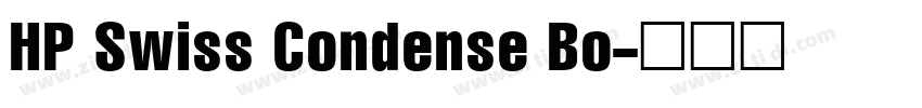 HP Swiss Condense Bo字体转换